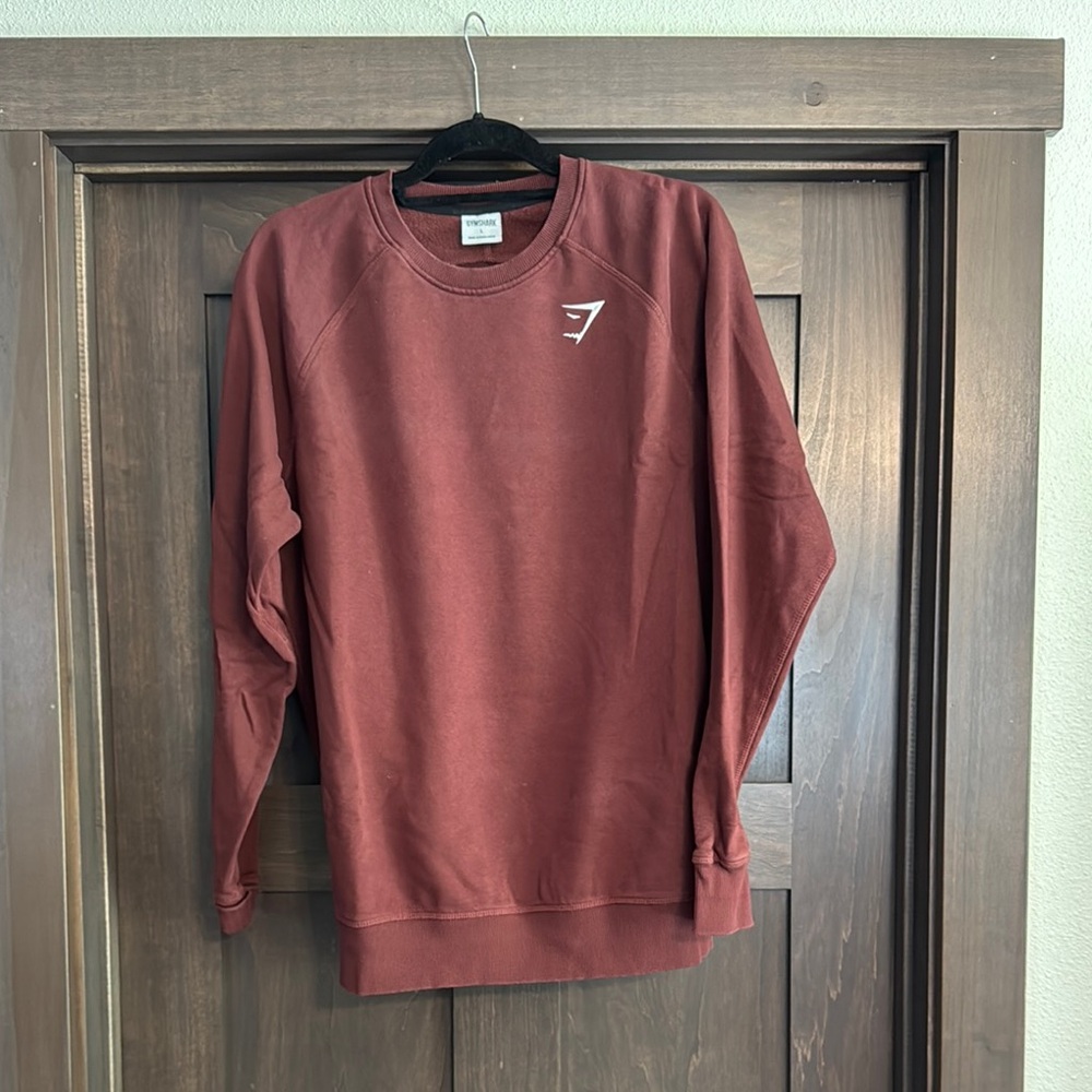 Gymshark Men's Crewneck Sweater in Burgundy